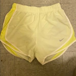 Neon green Nike shorts
